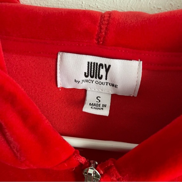 Juicy Couture women’s Velour Jumpsuit red size small EUC - Picture 8 of 13